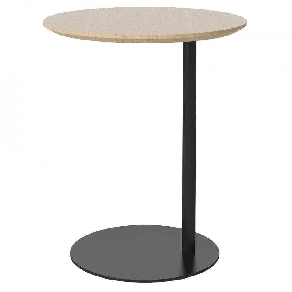 Masa laterala neagra din lemn de stejar si otel 45 cm Pillar Bolia - PARIS14A.RO