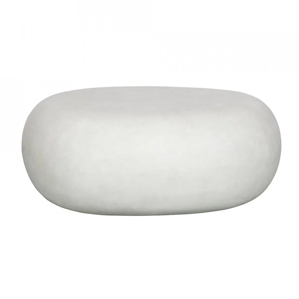 Masuta alba din fibre de lut pentru exterior 49x65 cm Pebble - PARIS14A.RO