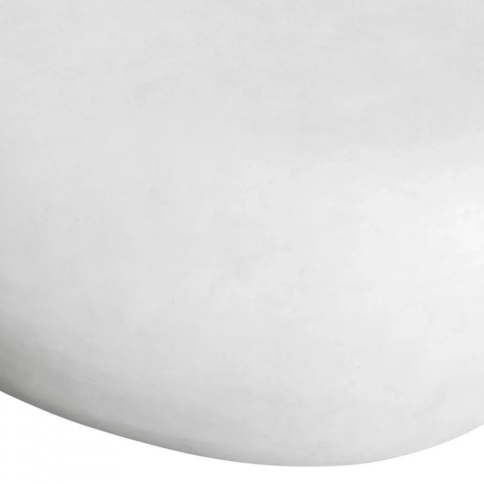 Masuta alba din fibre de lut pentru exterior 49x65 cm Pebble - PARIS14A.RO