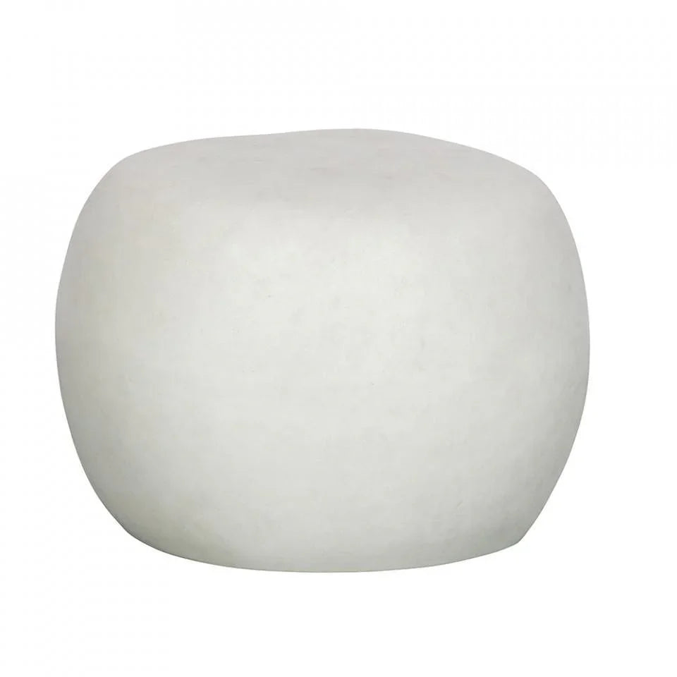 Masuta alba din fibre de lut pentru exterior 50 cm Pebble - PARIS14A.RO