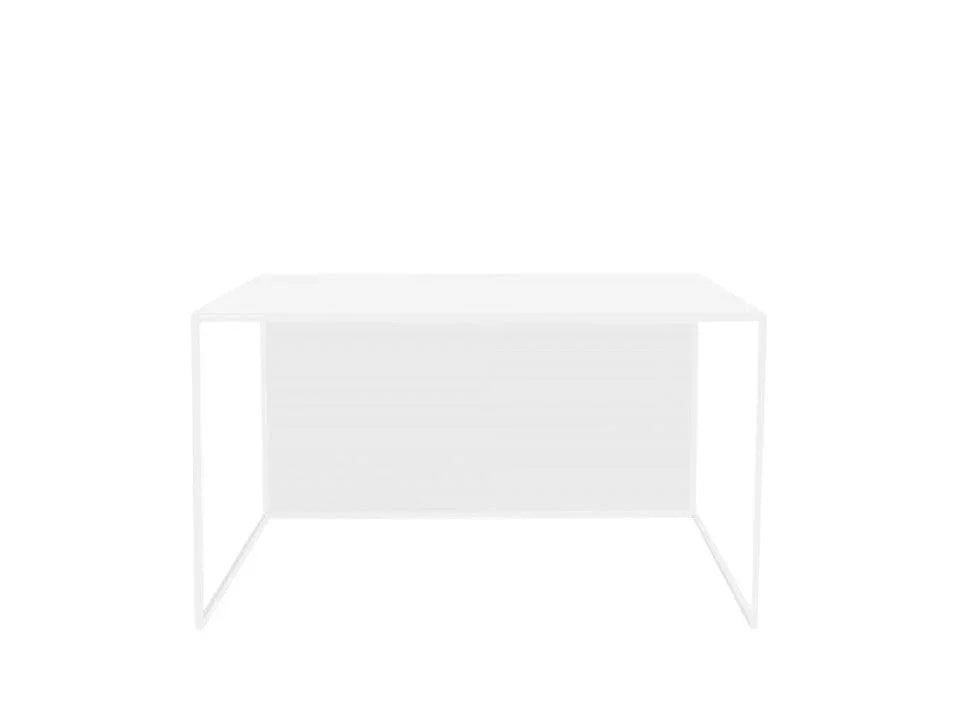 Masuta alba pentru cafea din metal 80x80 cm Wall Custom Form - PARIS14A.RO