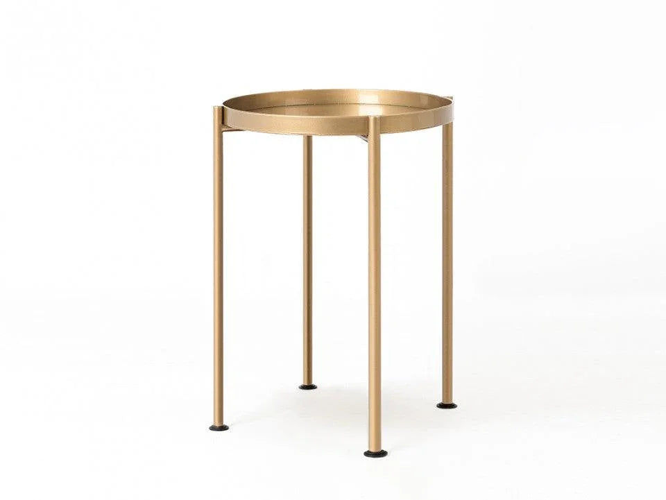 Masuta aurie din otel 40 cm Hanna Round High Custom Form - PARIS14A.RO