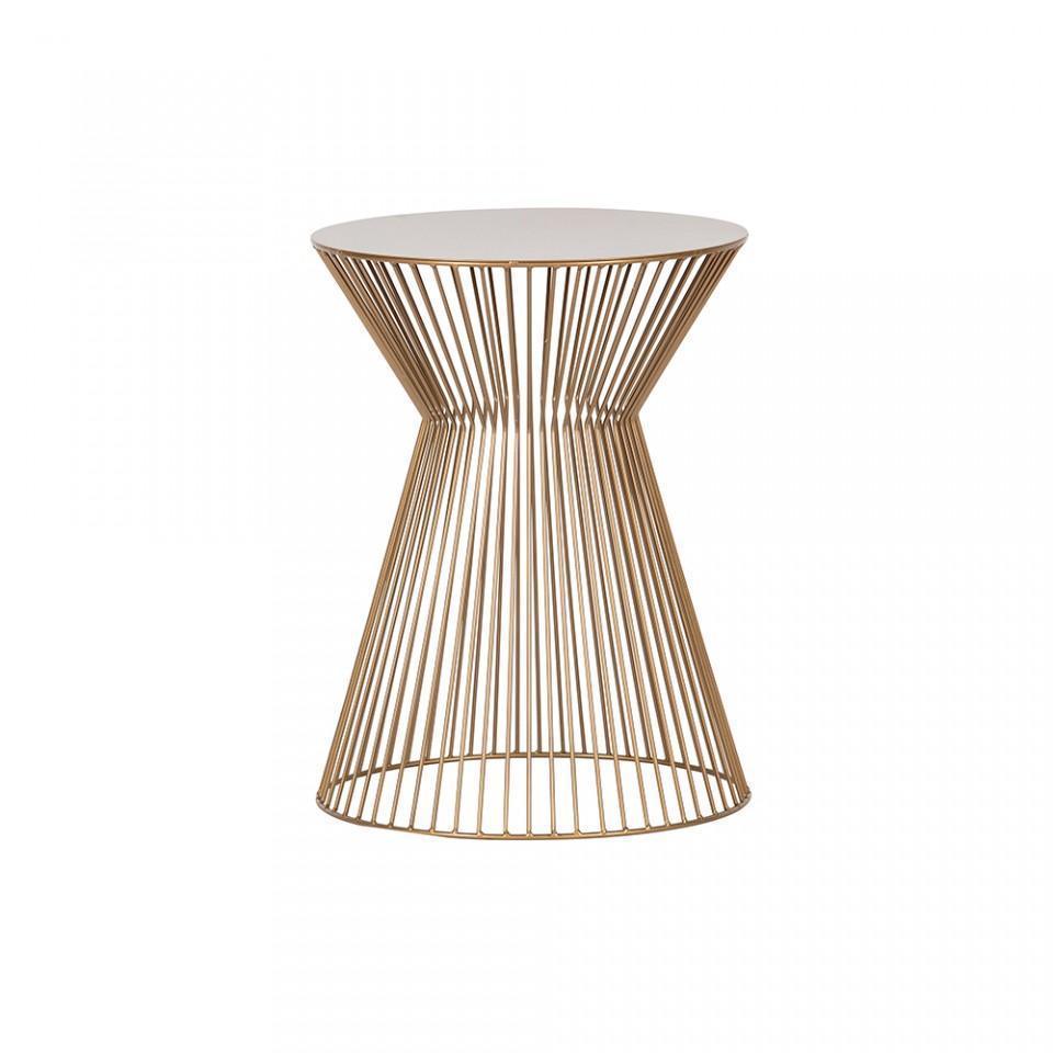 Masuta cafea din metal auriu 35 cm Suus - PARIS14A.RO