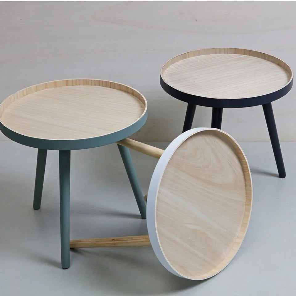 Masuta cafea verde/maro din MDF 41 cm Sasha - PARIS14A.RO