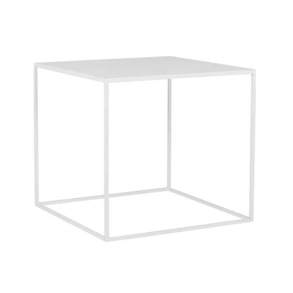 Masuta de cafea alba din metal 50x50 cm Tensio Custom Form - PARIS14A.RO