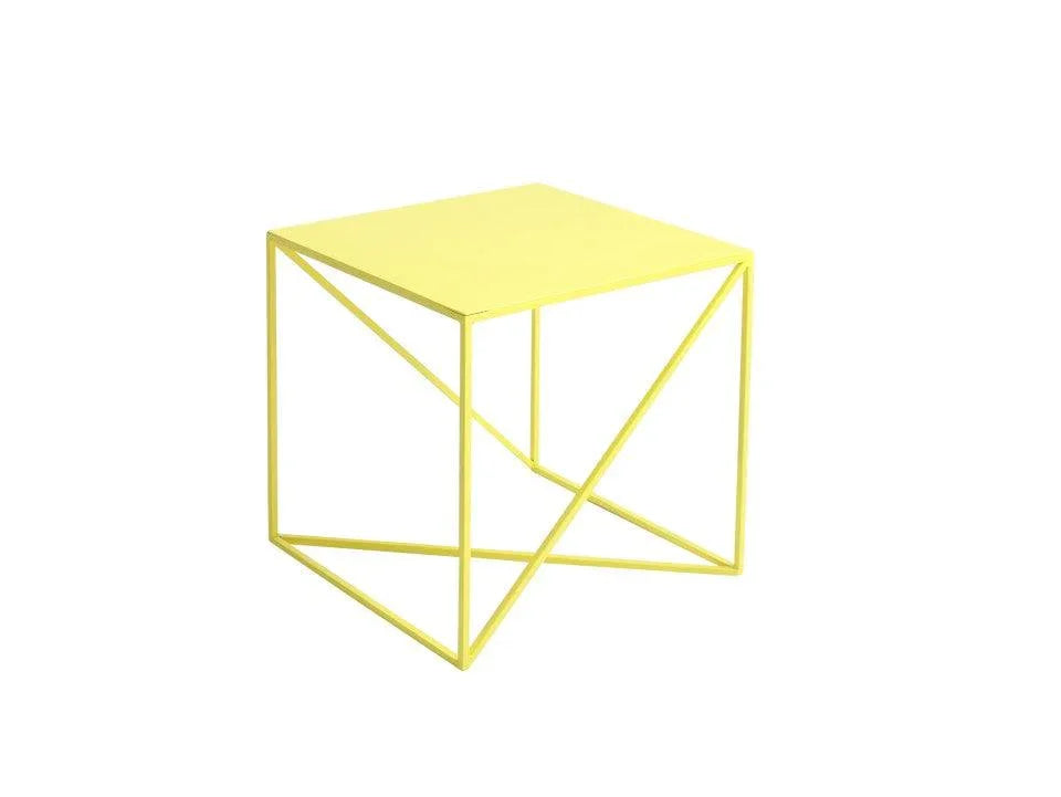 Masuta galbena din metal 50x50 cm Memo Custom Form - PARIS14A.RO