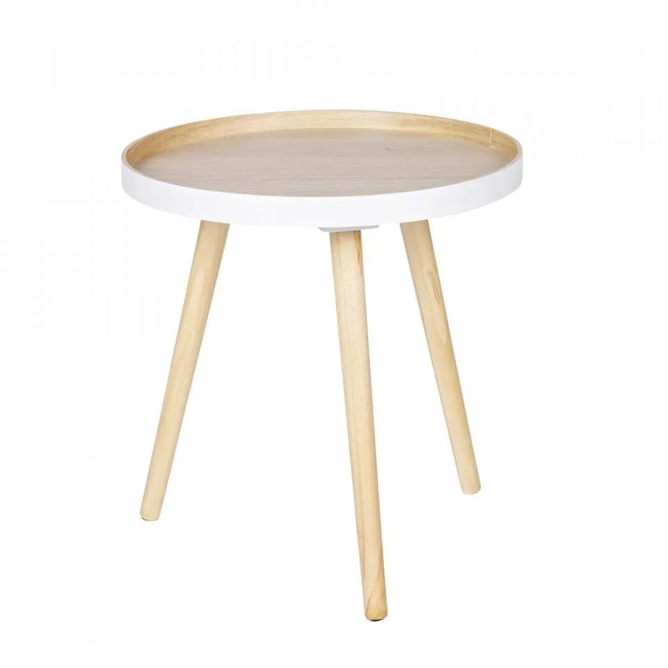 Masuta maro/alba din MDF pentru cafea 41 cm Sasha - PARIS14A.RO