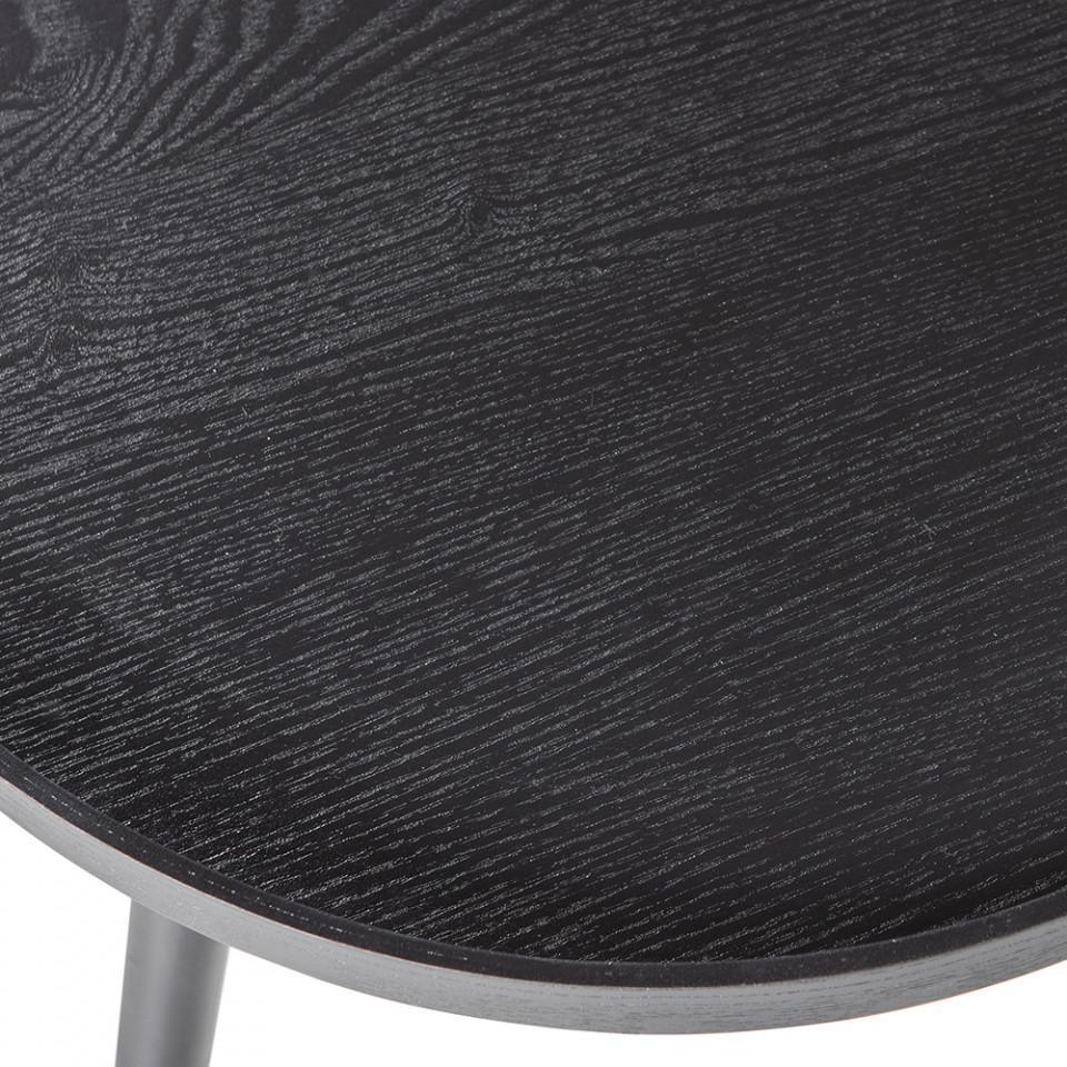 Masuta neagra din lemn de pin si MDF pentru cafea 60 cm Mesa - PARIS14A.RO