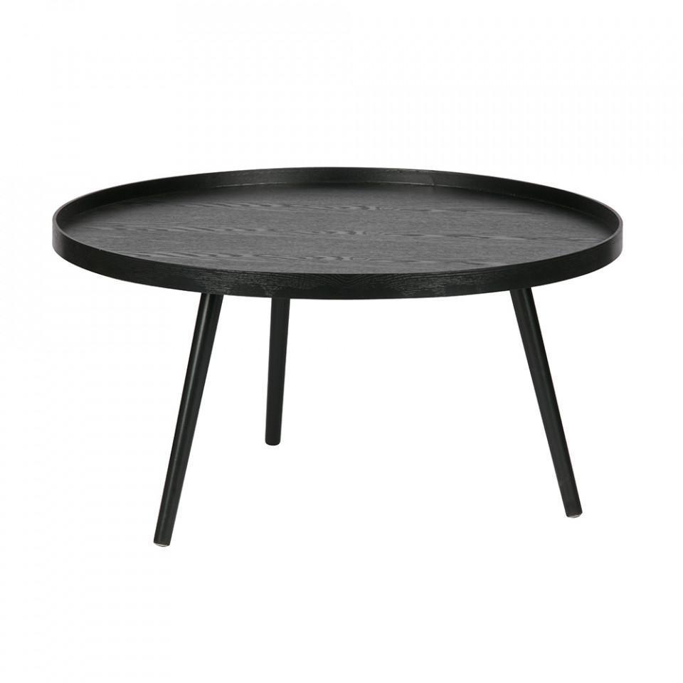 Masuta neagra din lemn de pin si MDF pentru cafea 78 cm Mesa - PARIS14A.RO