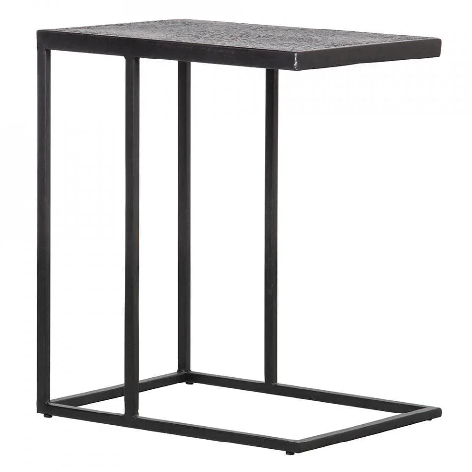 Masuta neagra din metal 35x45 cm Febe - PARIS14A.RO