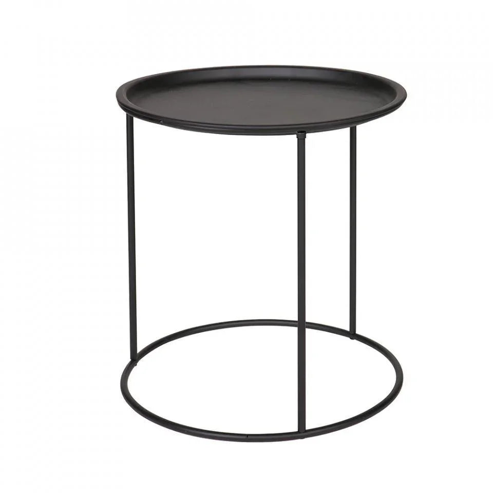Masuta neagra din metal 40 cm Ivar - PARIS14A.RO