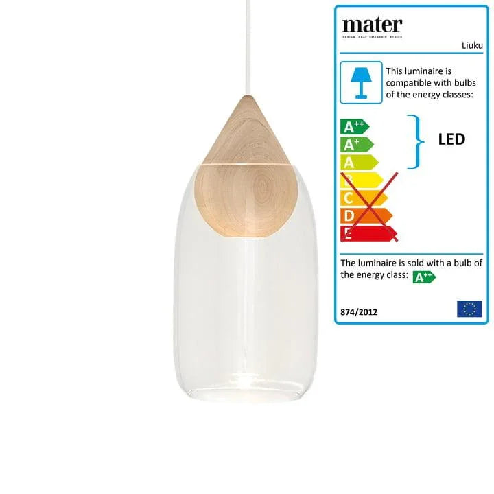 Mater - Liuku lampa Drop Transparent - PARIS14A.RO