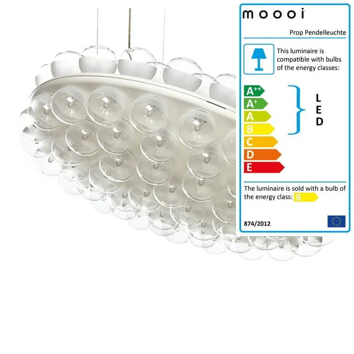 Moooi - Prop light round pendant luminaire Alb - PARIS14A.RO