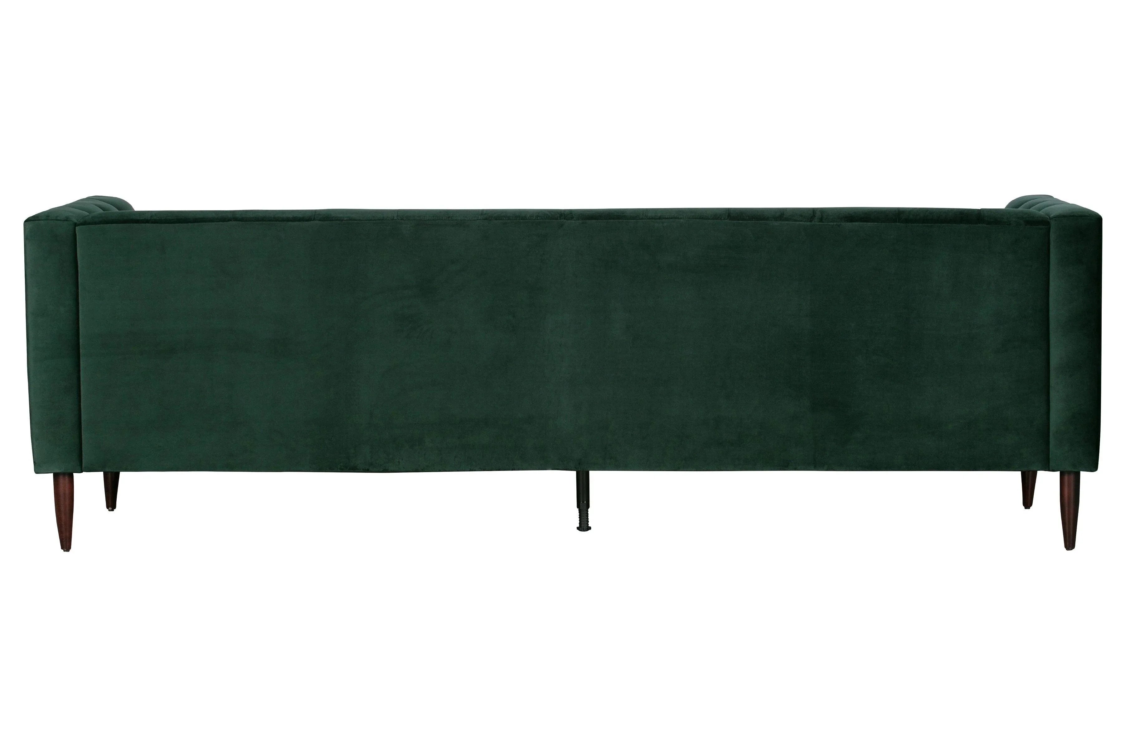 Nisa canapea 3 locuri catifea verde inchis - PARIS14A.RO