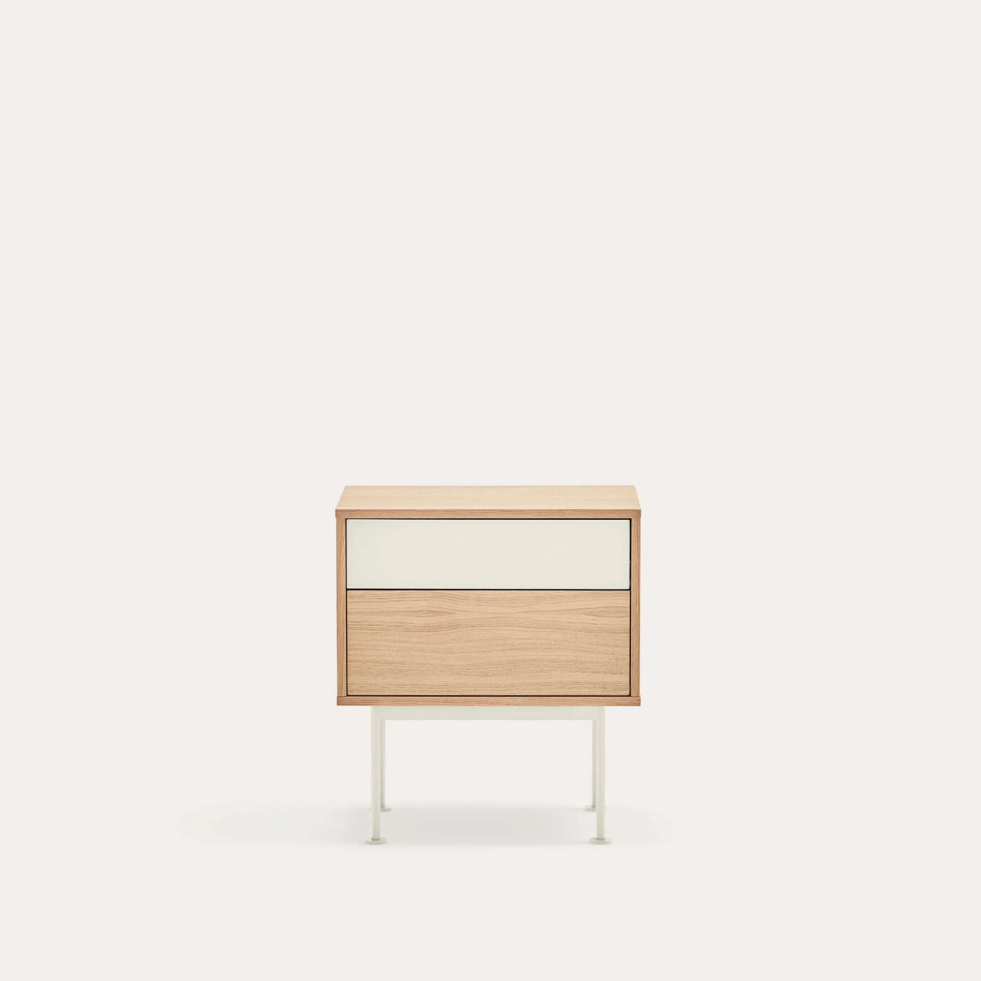 Noptieră 2c stejar/Crem - PARIS14A.RO