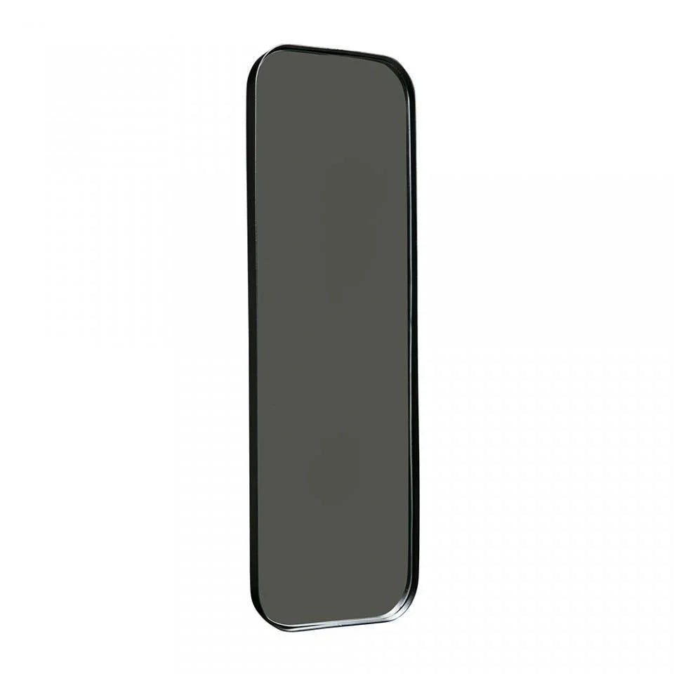 Oglinda dreptunghiulara neagra din metal pentru podea 40x170 cm Doutzen - PARIS14A.RO