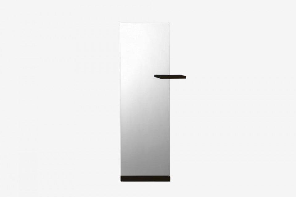 Oglinda dreptunghiulara neagra din sticla si lemn 75x183 cm Shift Floor Shelf Black Bolia - PARIS14A.RO