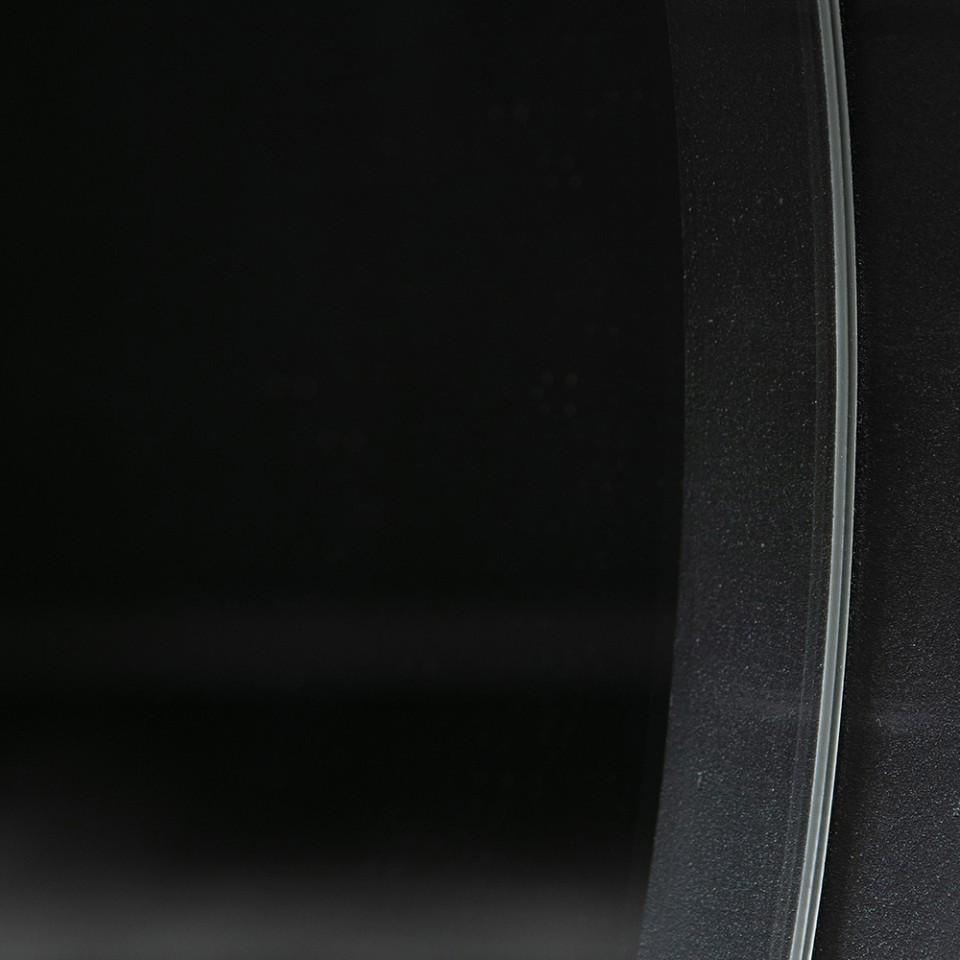 Oglinda rotunda neagra din metal 50 cm Doutzen - PARIS14A.RO