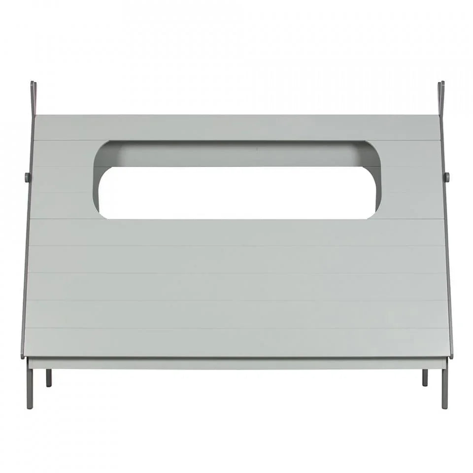 Pat gri din lemn si MDF 106x215 cm Tipi - PARIS14A.RO