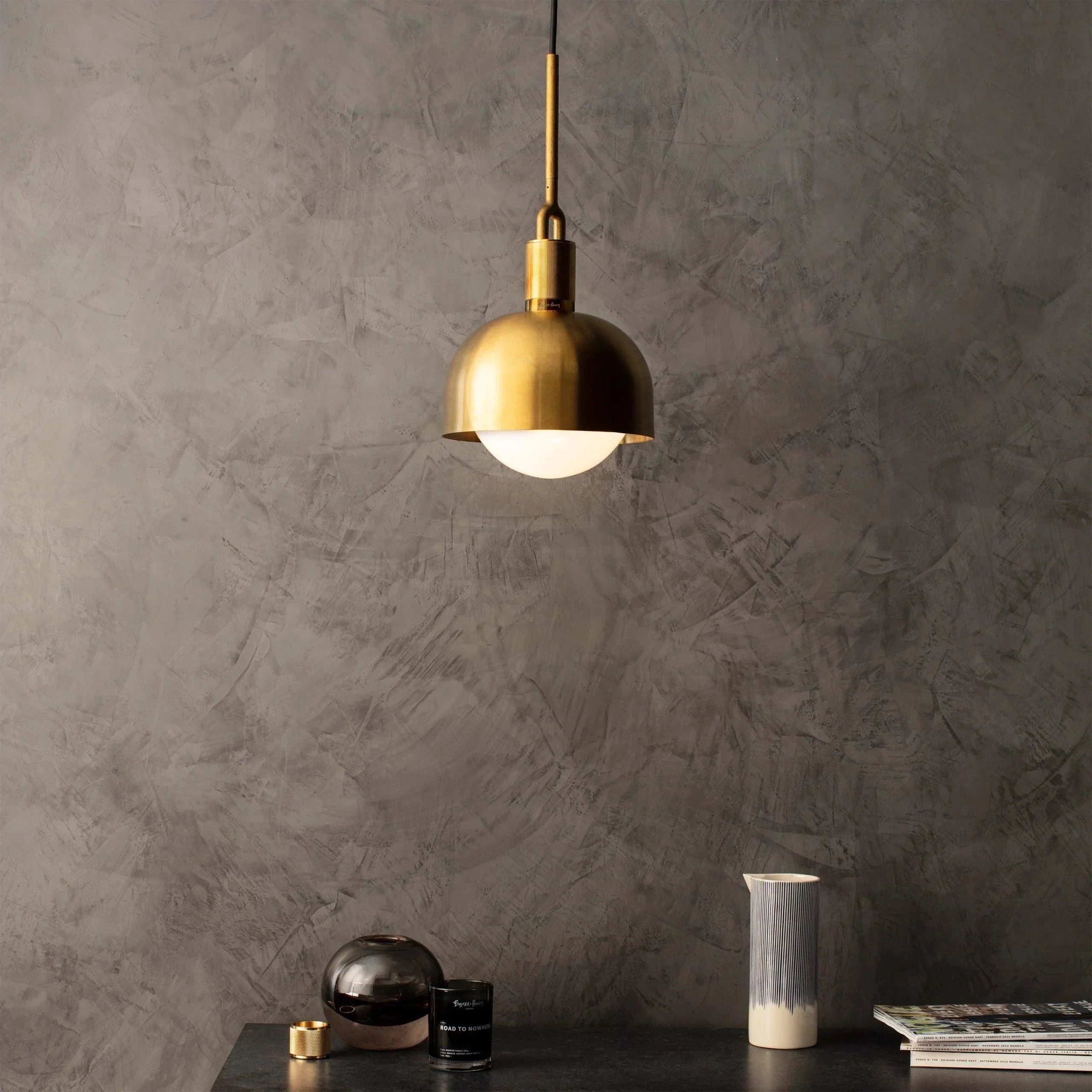 Pendant Forked / Cu abajur / GLOBE / OPAL / MEDIUM - Buster & Punch - PARIS14A.RO