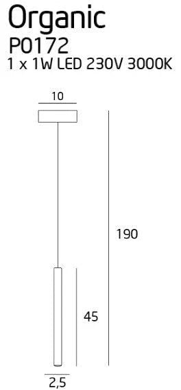 Pendul ORGANIC I Crom MAXLIGHT P0172 - PARIS14A.RO