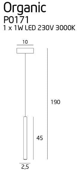 Pendul ORGANIC I Culoarea CUPRULUI MAXLIGHT P0171 - PARIS14A.RO
