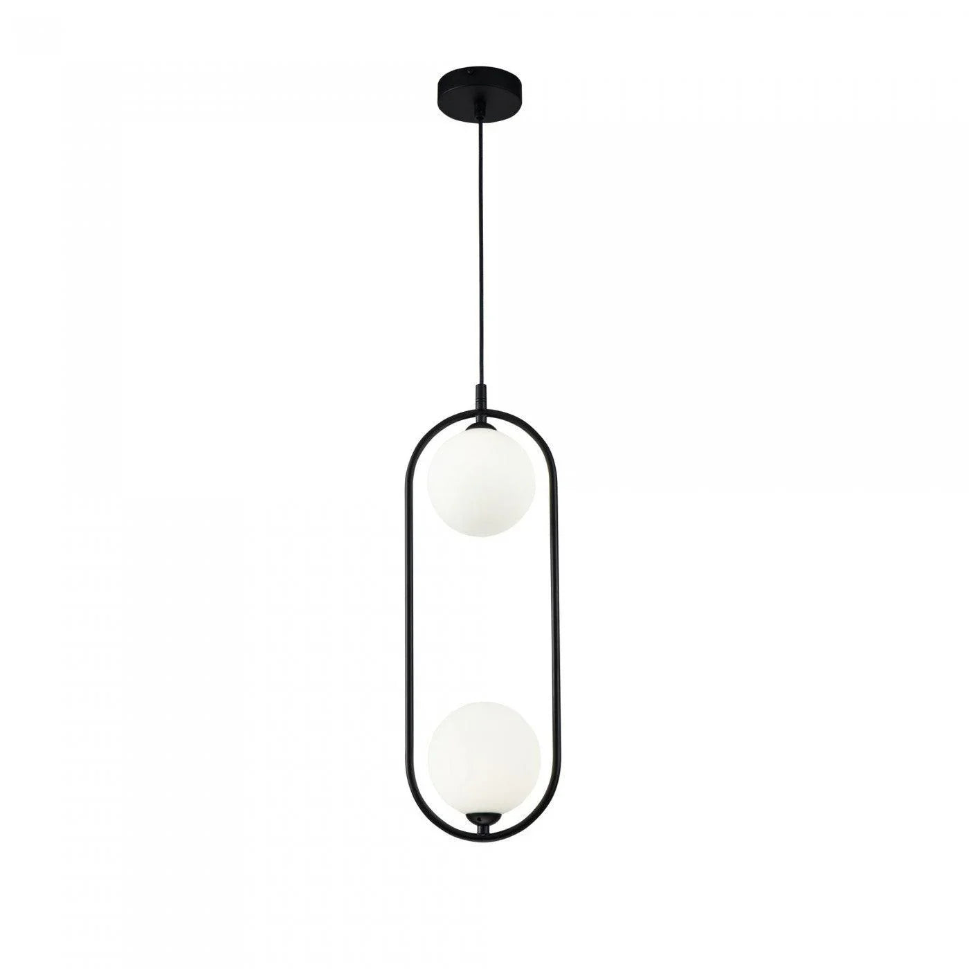 Pendul Ring Maytoni 2XG9, Negru, MOD013PL-02B - PARIS14A.RO