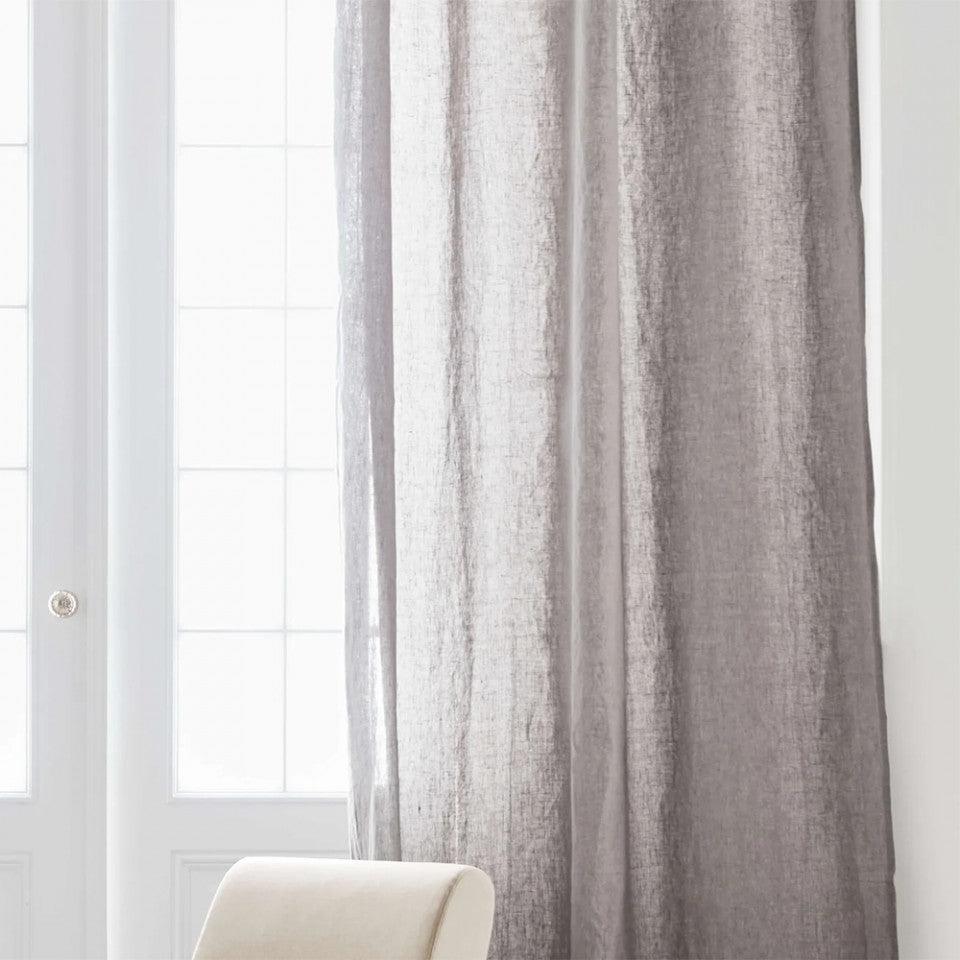 Perdea bej nisipiu din in si bumbac 140x240 cm Soft Bolia - PARIS14A.RO