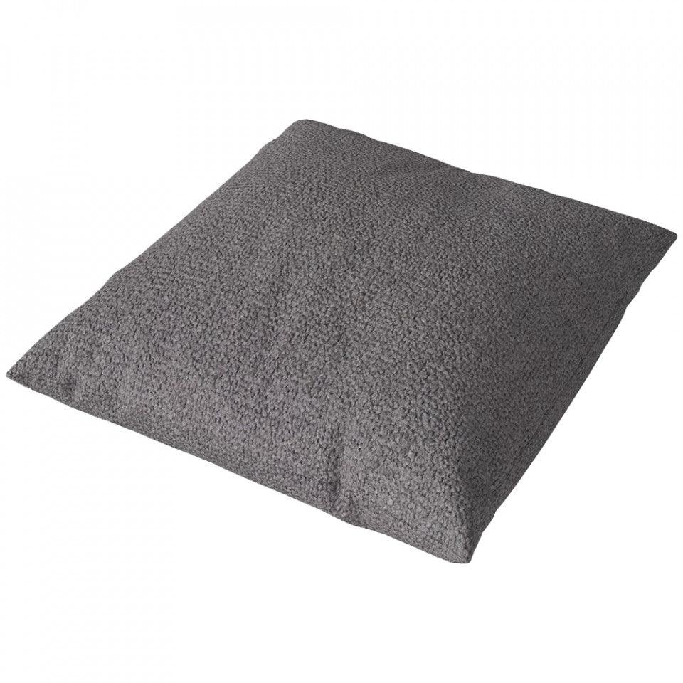 Perna patrata gri inchis din textil 40x40 cm Classic Cushion Bolia - PARIS14A.RO