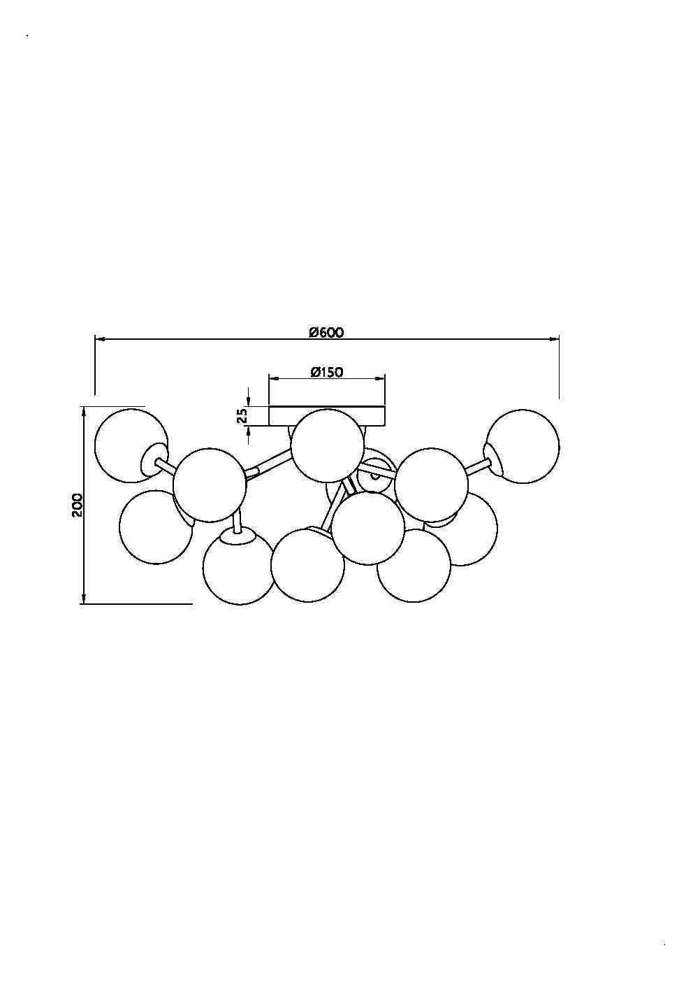 Plafoniera Dallas Maytoni Modern MOD545CL-12BS - PARIS14A.RO