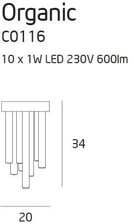 Plafoniera ORGANIC Culoarea CUPRULUI MAXLIGHT C0116 - PARIS14A.RO