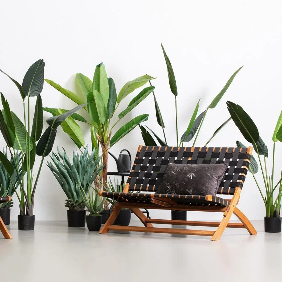 Planta artificiala verde cu ghiveci 108 cm Strelitzia - PARIS14A.RO