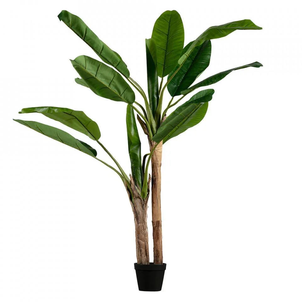 Planta artificiala verde cu ghiveci 138 cm Banana - PARIS14A.RO