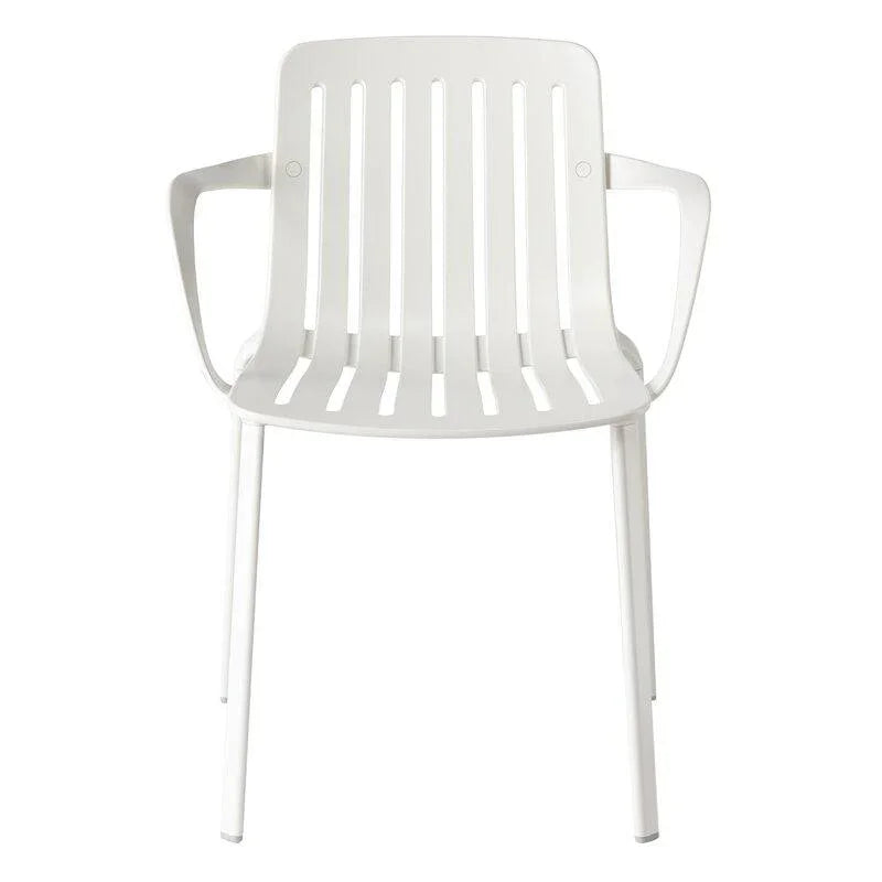 Plato scaun cu cotiere, alb - PARIS14A.RO