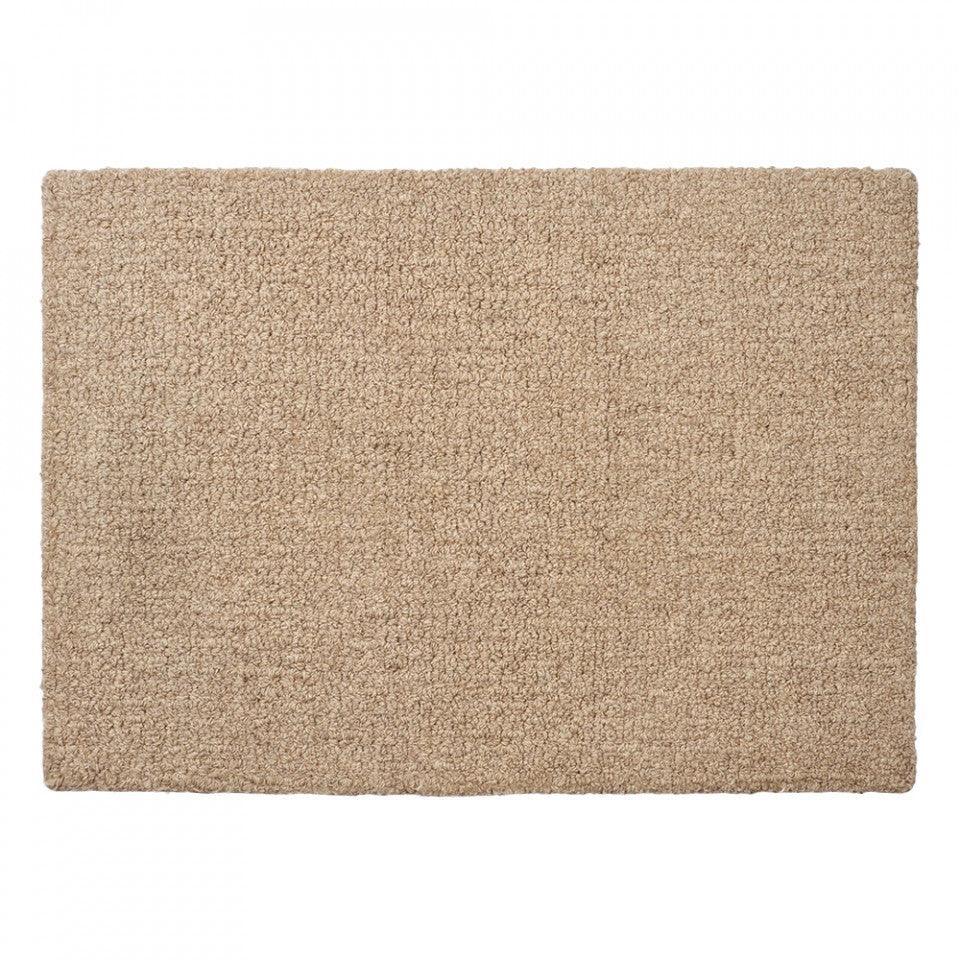 Pres pentru intrare bej din lana si bumbac 50x70 cm Natura Bolia - PARIS14A.RO