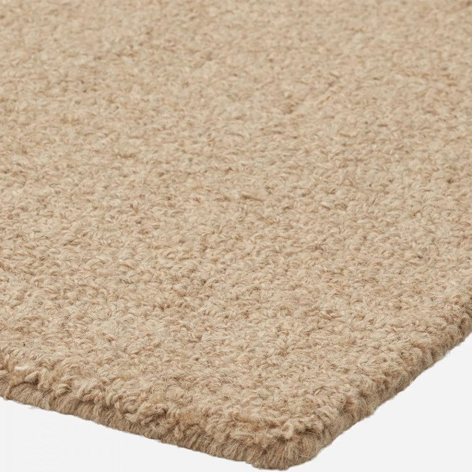 Pres pentru intrare bej din lana si bumbac 60x90 cm Natura Bolia - PARIS14A.RO