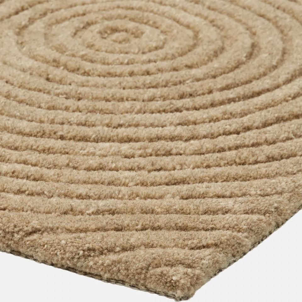 Pres pentru intrare bej din lana si bumbac 60x90 cm Zen Bolia - PARIS14A.RO