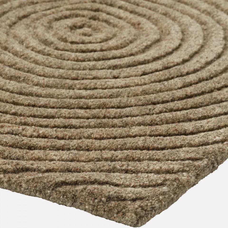 Pres pentru intrare bej inchis din lana si bumbac 60x90 cm Zen Bolia - PARIS14A.RO