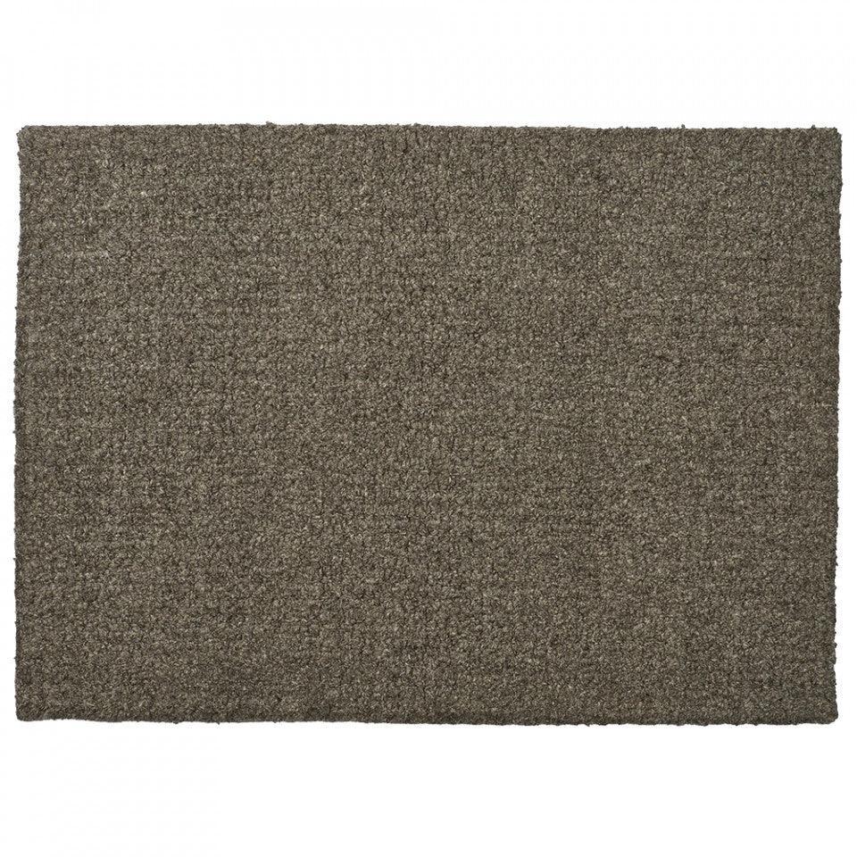 Pres pentru intrare gri inchis din lana si bumbac 50x70 cm Natura Bolia - PARIS14A.RO