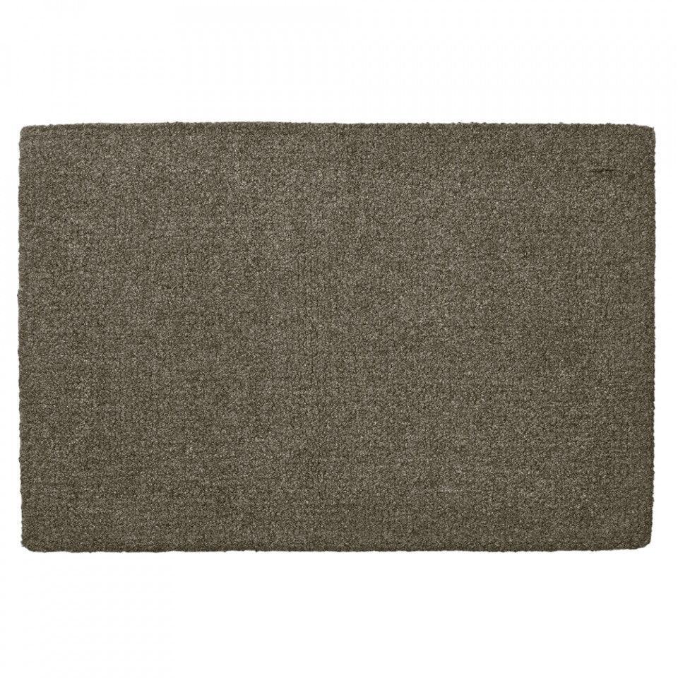 Pres pentru intrare gri inchis din lana si bumbac 60x90 cm Natura Bolia - PARIS14A.RO