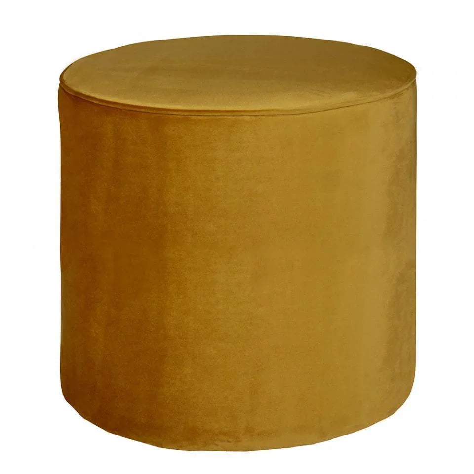 Puf galben din catifea Sara High Ohre - PARIS14A.RO