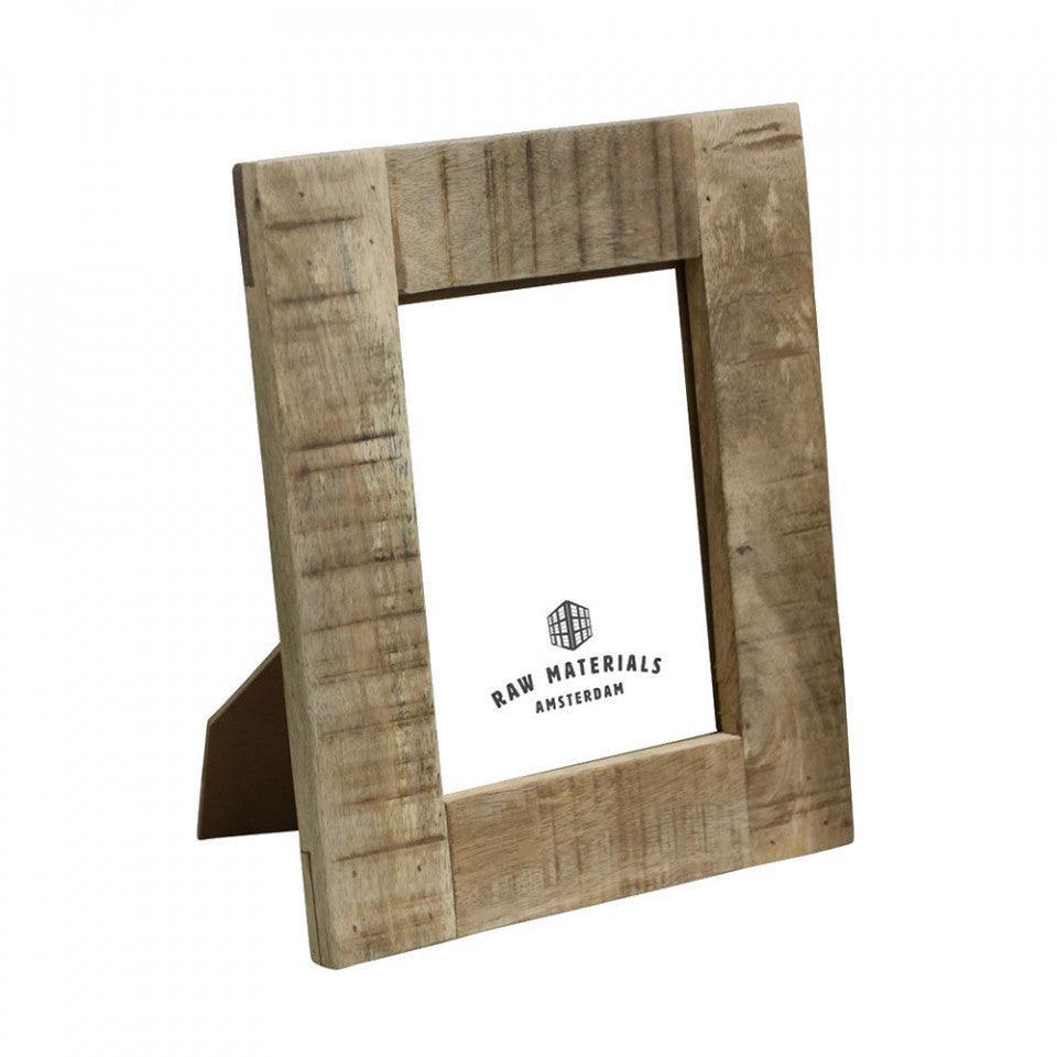 Rama foto dreptunghiulara maro din lemn de mango 13x18 cm Vintage Raw Materials - PARIS14A.RO