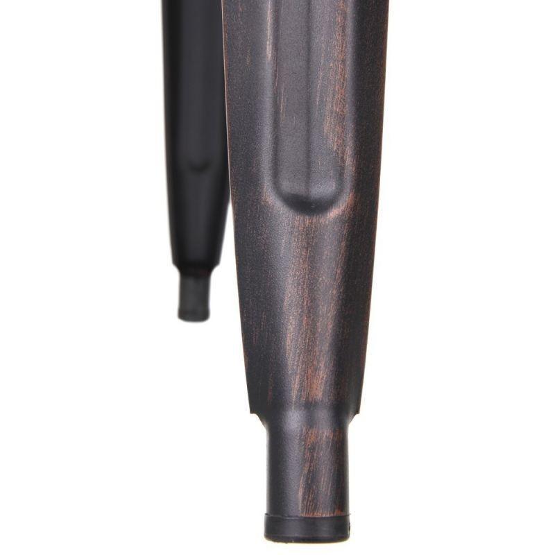 Scaun bar din metal gri inchis/auriu 76,5 cm Dallas Industrial - PARIS14A.RO