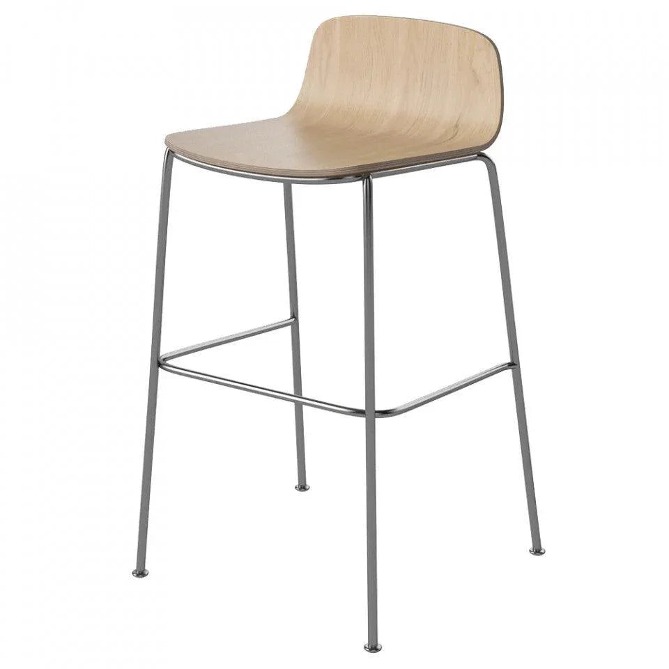 Scaun bar maro din otel Palm Bolia - PARIS14A.RO