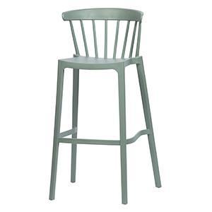 Scaun bar verde din polipropilena Bliss - PARIS14A.RO