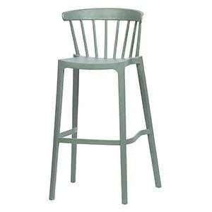 Scaun bar verde din polipropilena Bliss - PARIS14A.RO
