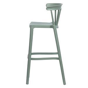 Scaun bar verde din polipropilena Bliss - PARIS14A.RO