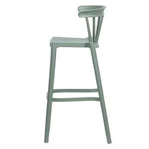 Scaun bar verde din polipropilena Bliss - PARIS14A.RO