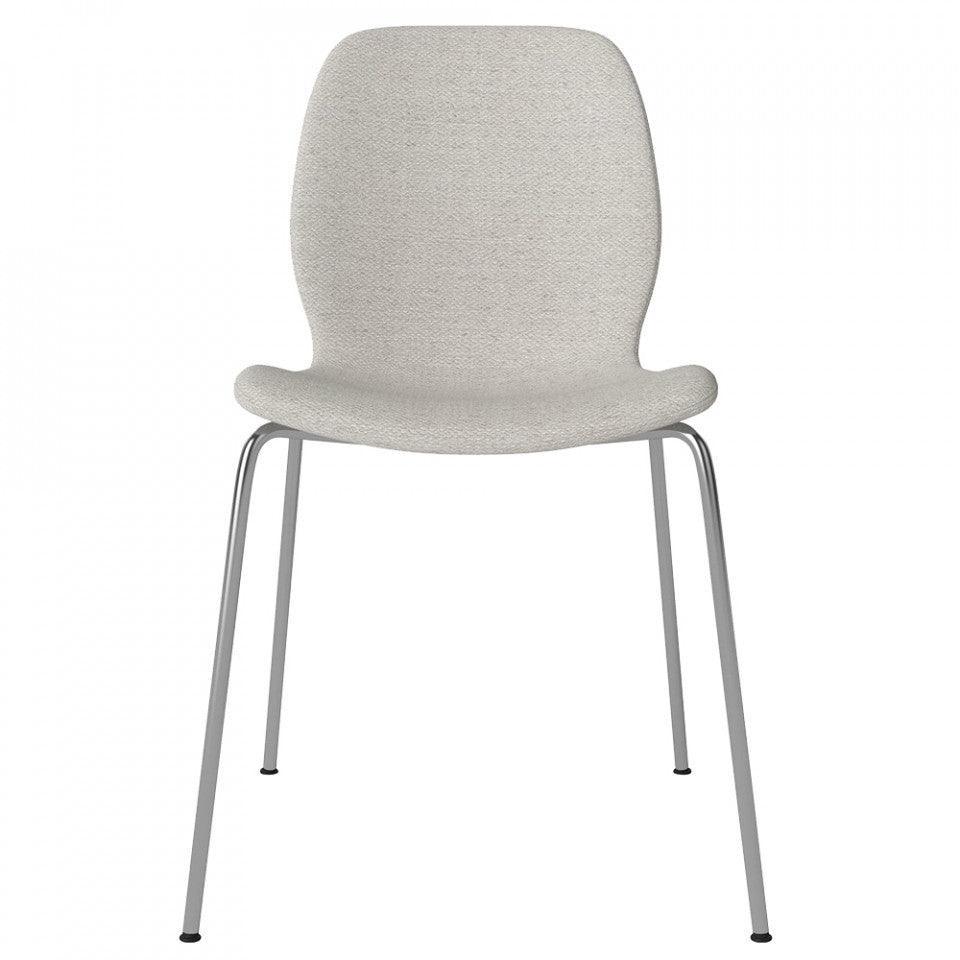 Scaun dining gri din fibre acrilice si otel Seed Bolia - PARIS14A.RO