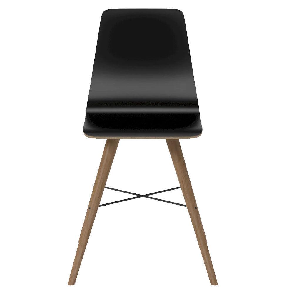 Scaun dining maro/negru din lemn de stejar Beaver Bolia - PARIS14A.RO